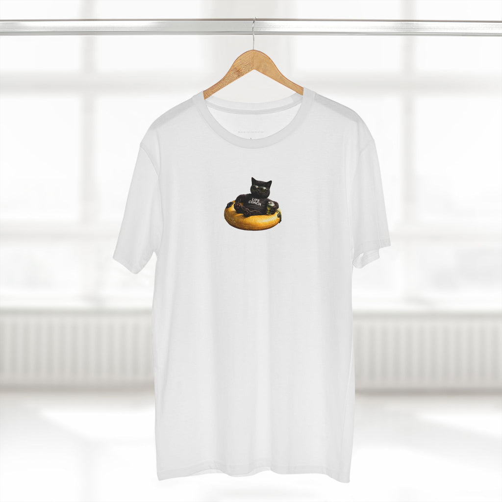 The Life Coach — Cute Black Cat Graphic T-Shirt